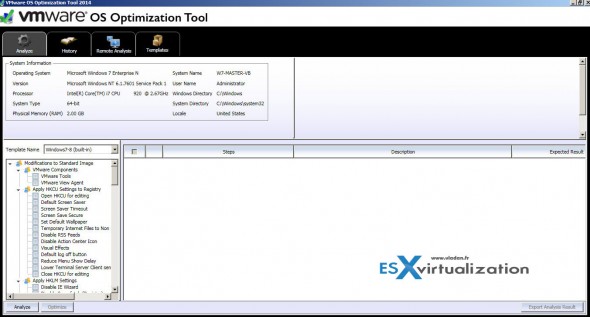 VMware Os Optimization Tool