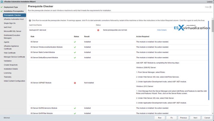 vRealize automation 7 - simple install