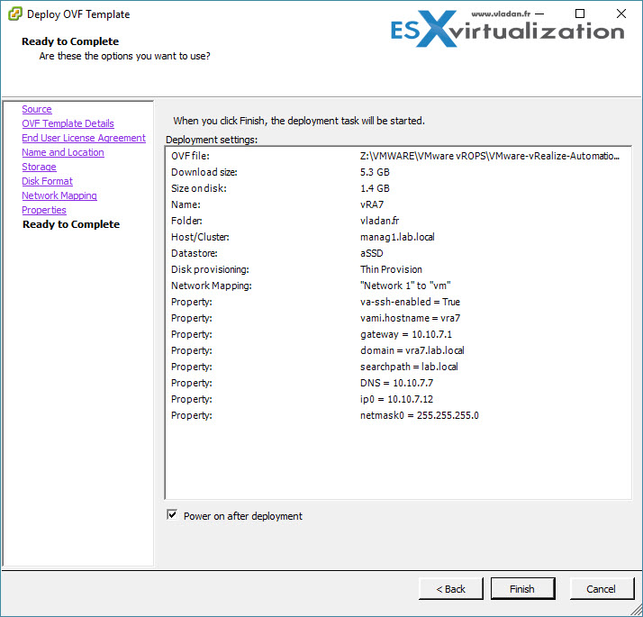 vRealize Automation 7 Simple Install