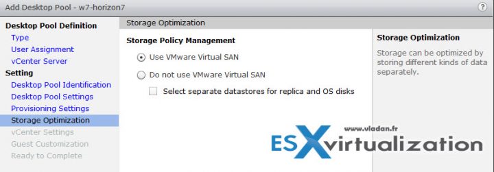 VMware Horizon 7 as an option