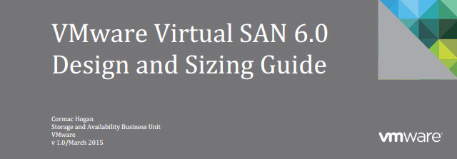 Virtual SAN 6.0 Design and Sizing Guide
