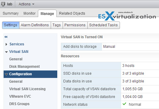 VSAN Config Homelab