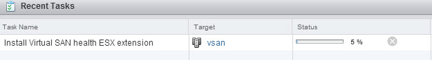 VSAN Healthcheck plugin enable