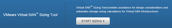 VMware VSAN Sizing Tool