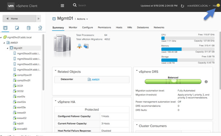 vSphere Client - HTML 5 Based