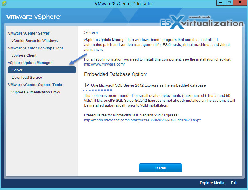 vSphere Update Manager 6.0 Installation