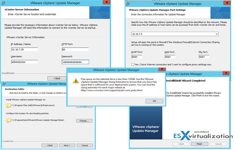 Install VMware vSphere 6.0 update Manager