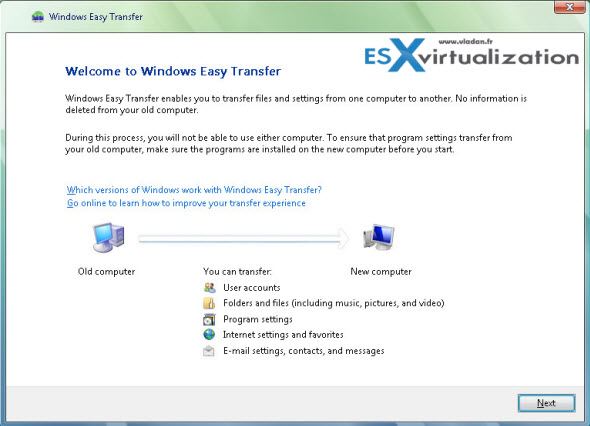 Windows Easy Transfer