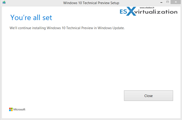 Upgrade to Windows 10 via Windows update from Windows 7 or Windows 8.1