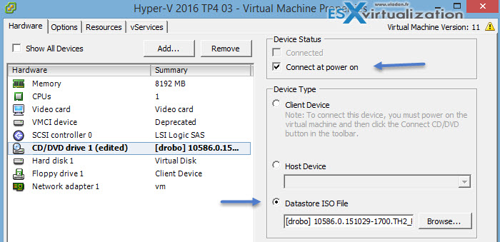 How to install Windows Server 2016 Hyper-V nested on VMware