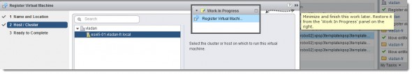 vSphere Web Client - work in progress