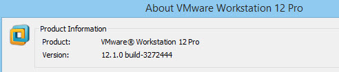 VMware Workstation 12.1 Pro
