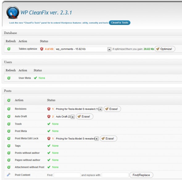 Free Tool to optimize and clean WordPress Database