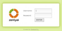 Zentyal login UI