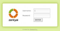 Zentyal login UI