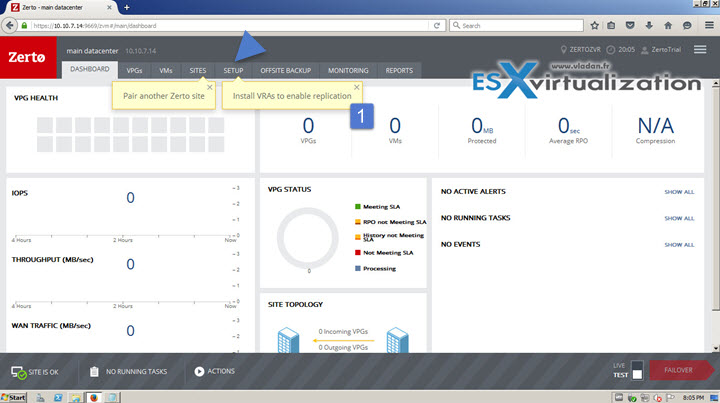 Zerto Virtual Replication Installation overview