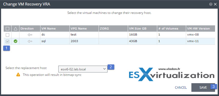 Change Recovery VRA