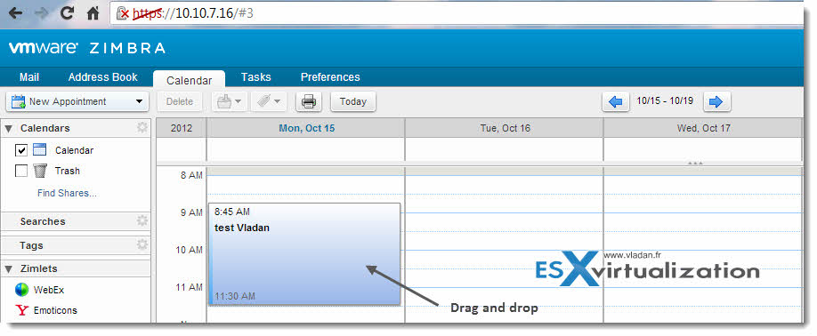 Zimbra Collaboration Suite 8 - deployment of virtual appliance, look and  feel - ESX Virtualization